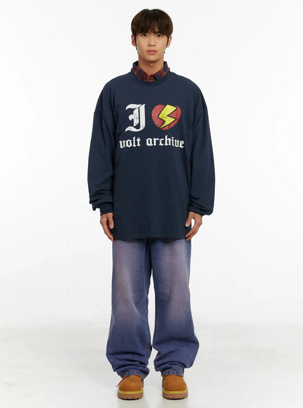 mens-graphic-bold-oversized-long-sleeve-shirt-id523