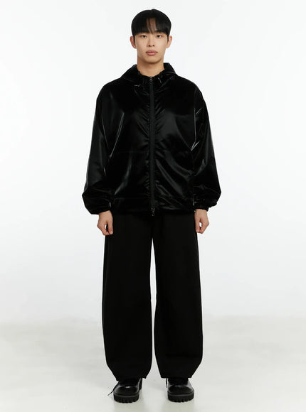 mens-black-curved-fit-wide-cotton-pants-if511