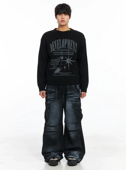 mens-spray-wash-wide-leg-cargo-pants-ij512