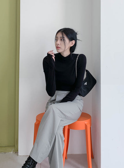 Rollkragenwärmer Crop Top CN08