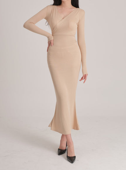 Maxi Wrap Mermaid Dress J31