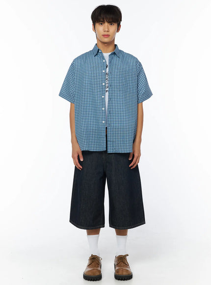 mens-breezy-checked-short-sleeve-shirt-iy529
