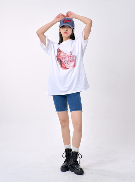 Oversized Graphic Tee BA327