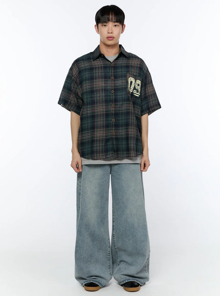 mens-plaid-graphic-short-sleeve-shirt-ia520