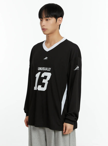 mens-v-neck-contrast-long-sleeve-jersey-if510