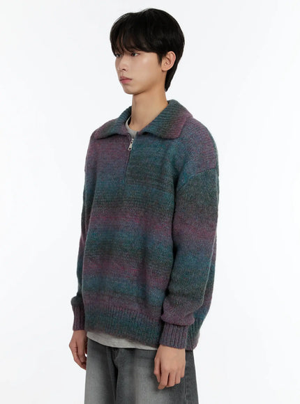 mens-alpaca-knit-quarter-zip-sweatshirts-id502