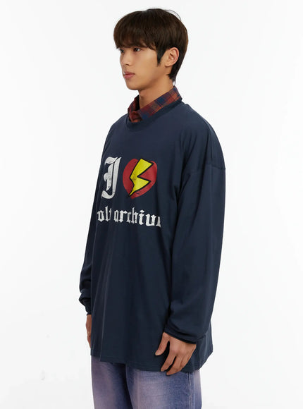 mens-graphic-bold-oversized-long-sleeve-shirt-id523