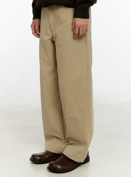 Men's Classic Wide Leg Cotton Pants IN503