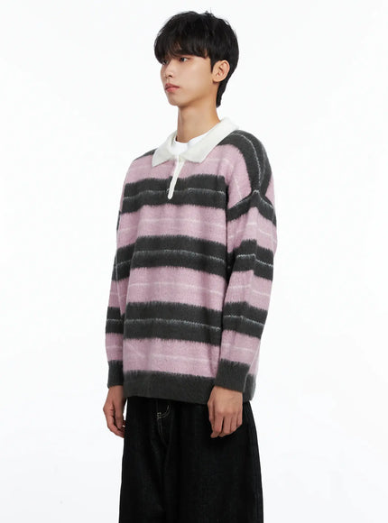 mens-striped-knit-sweater-light-pink-is519