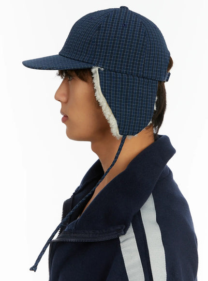 checkered-earflap-winter-cap-id523