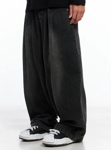 mens-wide-leg-two-tuck-denim-jeans-io502