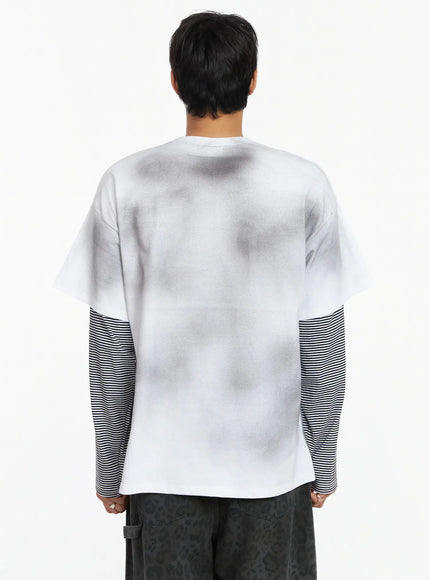 mens-white-vintage-graphic-layered-long-sleeve-tee-ij527