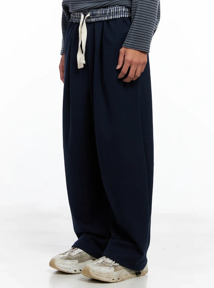 Men's Plaid Waistband Sweatpants IO502