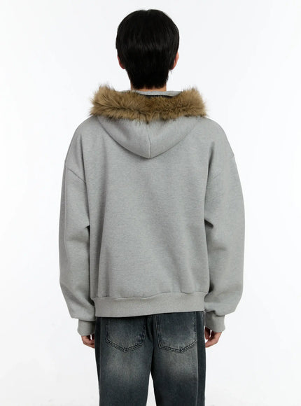mens-faux-fur-trimmed-hoodie-id502