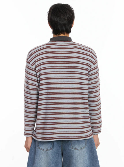 mens-striped-collar-fleece-sweater-ij512