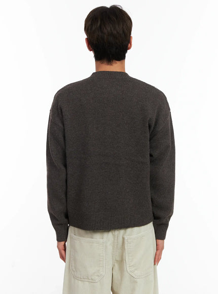 Men's Argyle Knit Cardigan ID511