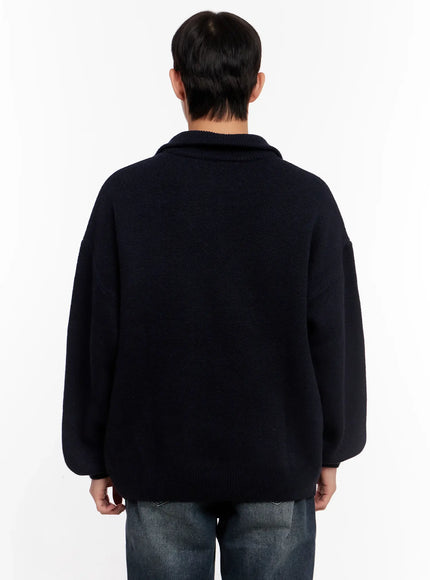 mens-flag-graphic-half-zip-sweater-io528