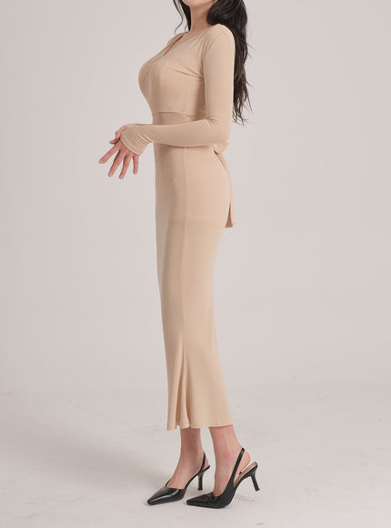 Maxi Wrap Mermaid Dress J31