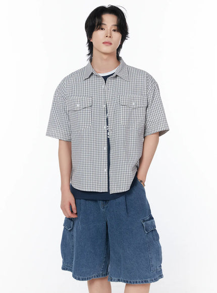 mens-pocket-checkered-short-sleeve-shirt-iy519