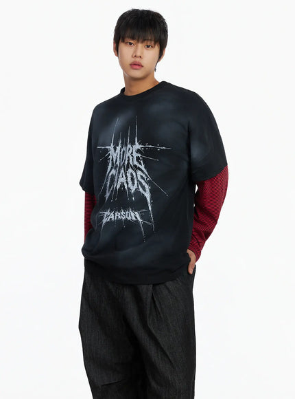 mens-black-vintage-graphic-layered-long-sleeve-tee-ij527