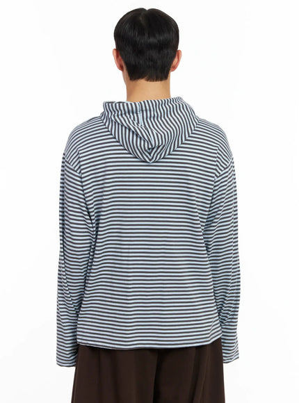 Men's  Striped Graphic Hoodie IM516