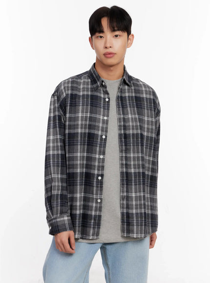 mens-casual-plaid-check-shirt-io528