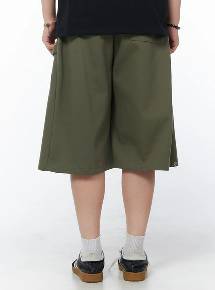 mens-casual-snap-button-bermuda-shorts-dark-green-iy522