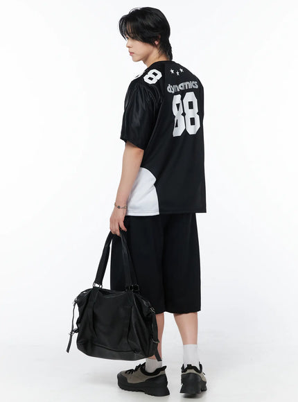 mens-athletic-jersey-t-shirt-iy519 / Black