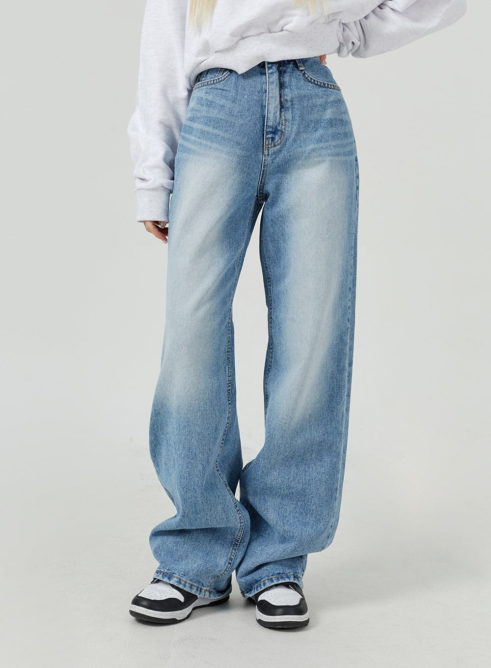 Wide Leg High Waist Jeans BM323