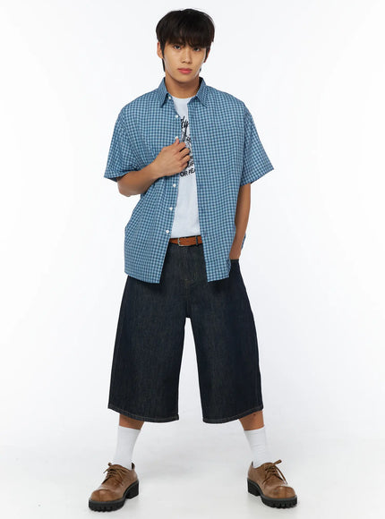 mens-breezy-checked-short-sleeve-shirt-iy529