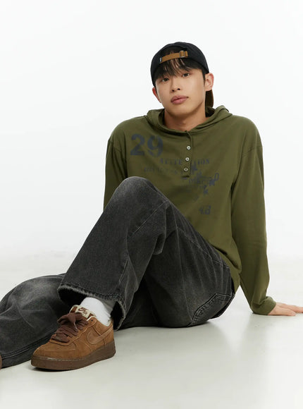 mens-graphic-print-henley-hooded-long-sleeve-top-if511