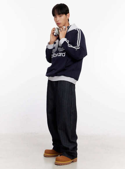 Men's 99 Billboard Print Hoodie IO523