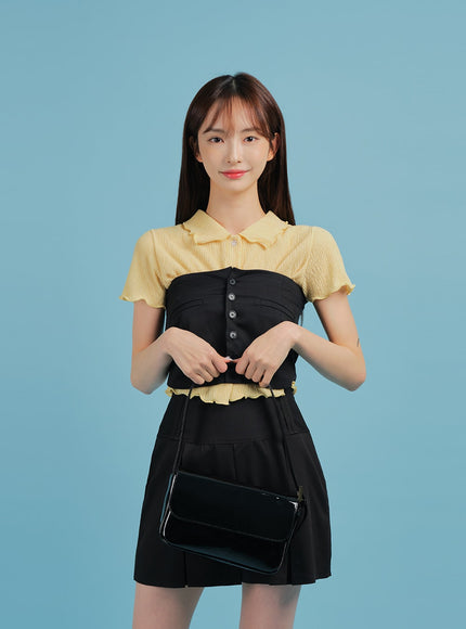 Basic Formal Pleated Mini Skirt BA27