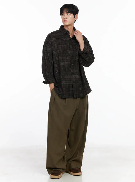 mens-ueban-wool-checkered-long-sleeve-jacket-ij521