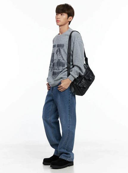 Men's Standard Loose Fit Jeans IO506