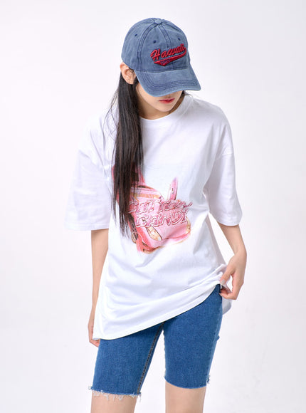 Oversized Graphic Tee BA327