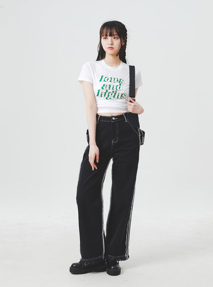 Stitch Detail Jeans BA307