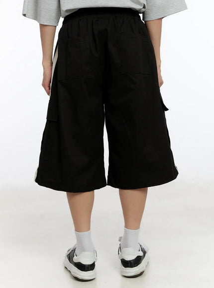 Men's Striped Pocket Track Shorts IA507