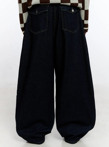Men's Wide Leg Casual Jeans IS530