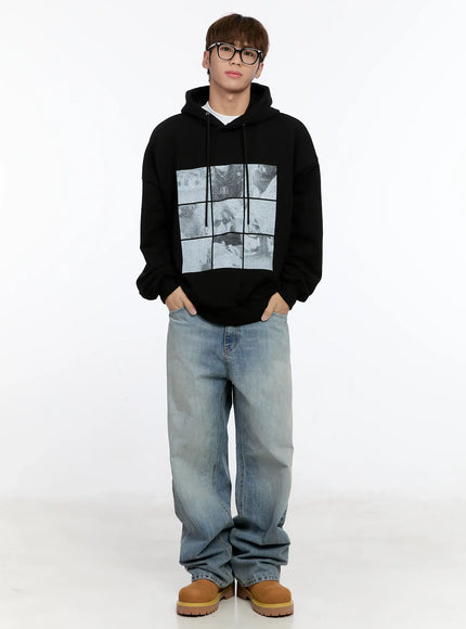 Men's Washed Denim Jeans IN512