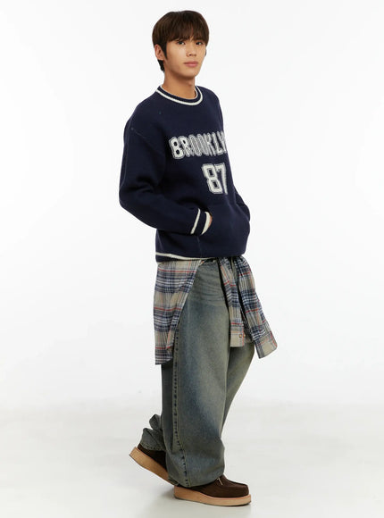 Men's Oversized Plaid Shirt ID524