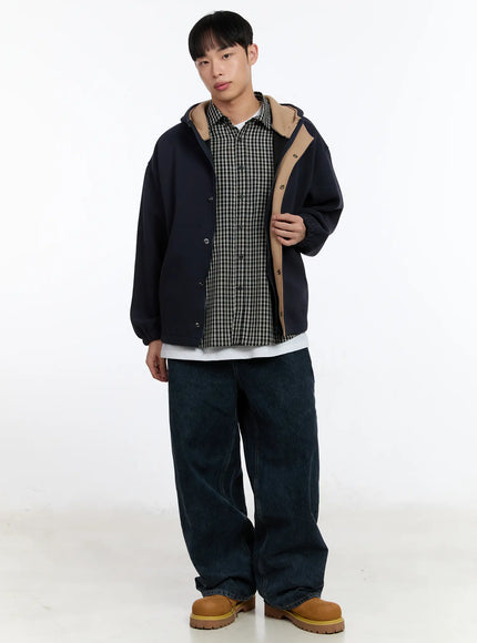 mens-plaid-shirt-ia508 / Black