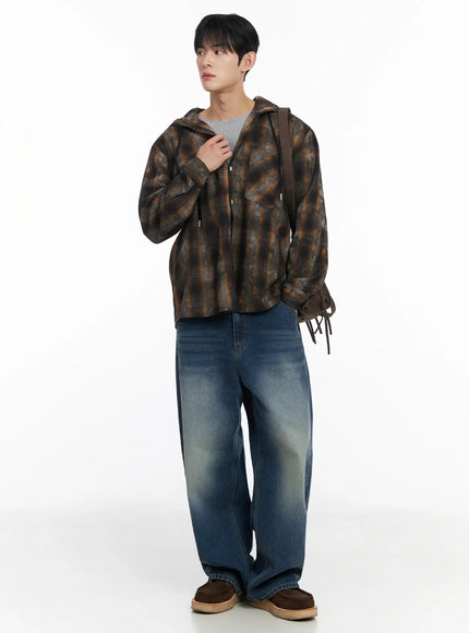 mens-dark-wash-plaid-hooded-flannel-if516