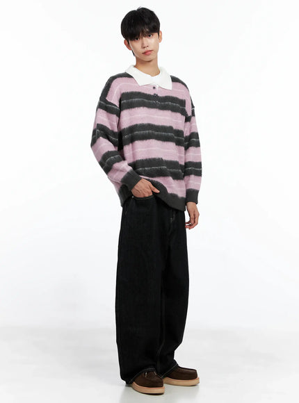 mens-striped-knit-sweater-light-pink-is519