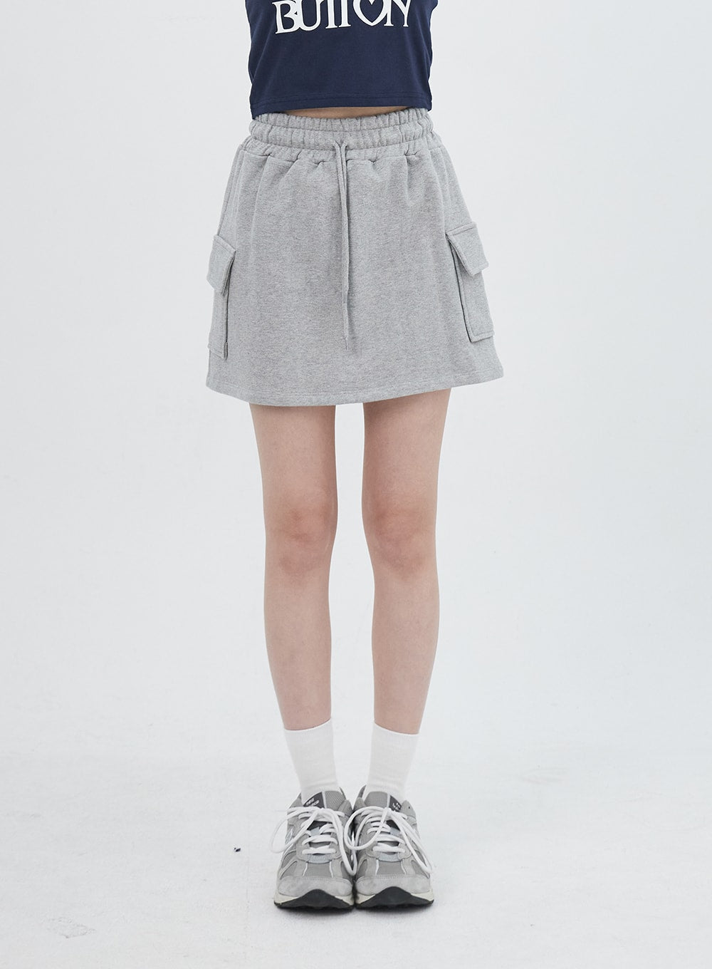 Cargo Mini Sweat Skirt IU313