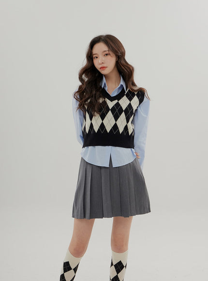 Cropped Long Sleeve Shirt B0802