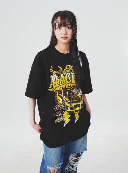 Jean bleu déchiré aux genoux BA307