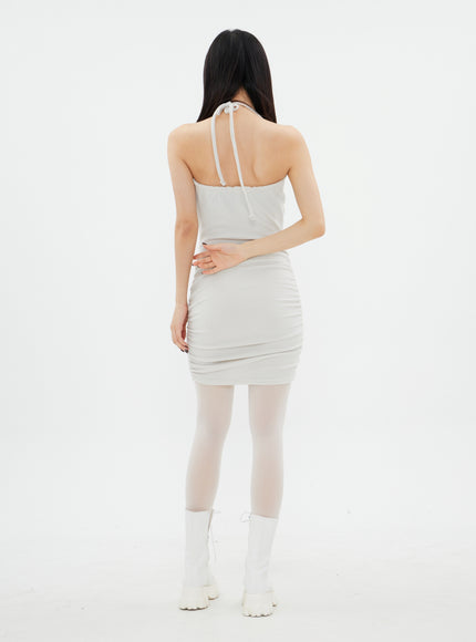 Halterneck Mini Dress K2302