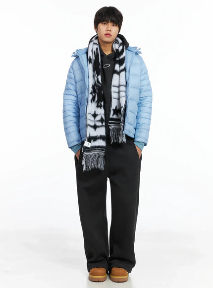 Men's Basic Logo Embroidered Fleece-Lined Sweatpants IJ512