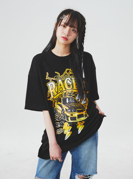 Jean bleu déchiré aux genoux BA307